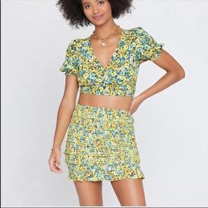 L*Space Womens Size Small Del Sol 2 Piece Skirt and Top